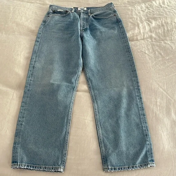 NWT Agolde 90s Crop Mid Rise Loose Straight in Replica. Size 27. - Picture 5 of 8